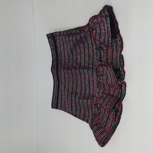 Janie and Jack Girls Red white and blue ruffle skirt